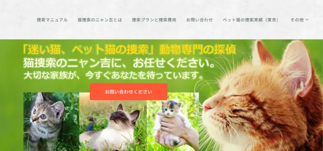 猫捜索のニャン吉