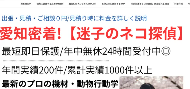 迷子ネコ探偵団