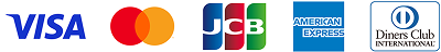 VISA / Mastercard / JCB / AMEX / Diners Club